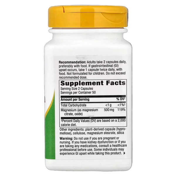 Complejo de Magnesio- 100 cap- Nature’s Way