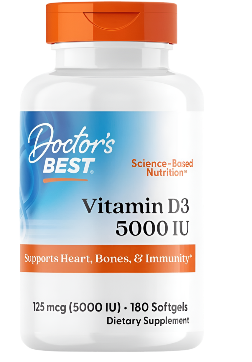 Vitamina D3 5000 IU - Doctor´s Best - 360 softgels