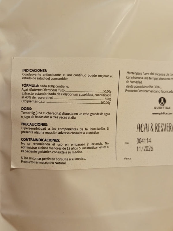 Acai & Reveratrol - D´natura - 100mg