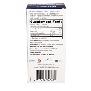 Enzimas digestivas con HCL- 120 cap- Enzymedica