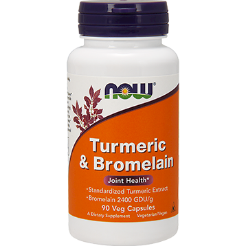 Turmeric & Bromelain - Now - 90 vcaps