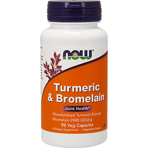 Turmeric & Bromelain - Now - 90 vcaps