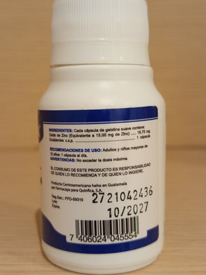 Zinc- Nutramedix- 15mg - 100 cap